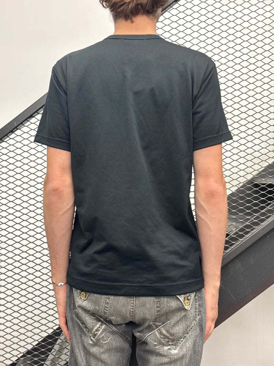 AW2015 Comme des Garçons Homme Deux Black Mesh Cross Panel T-Shirt gHBYaBjT 2