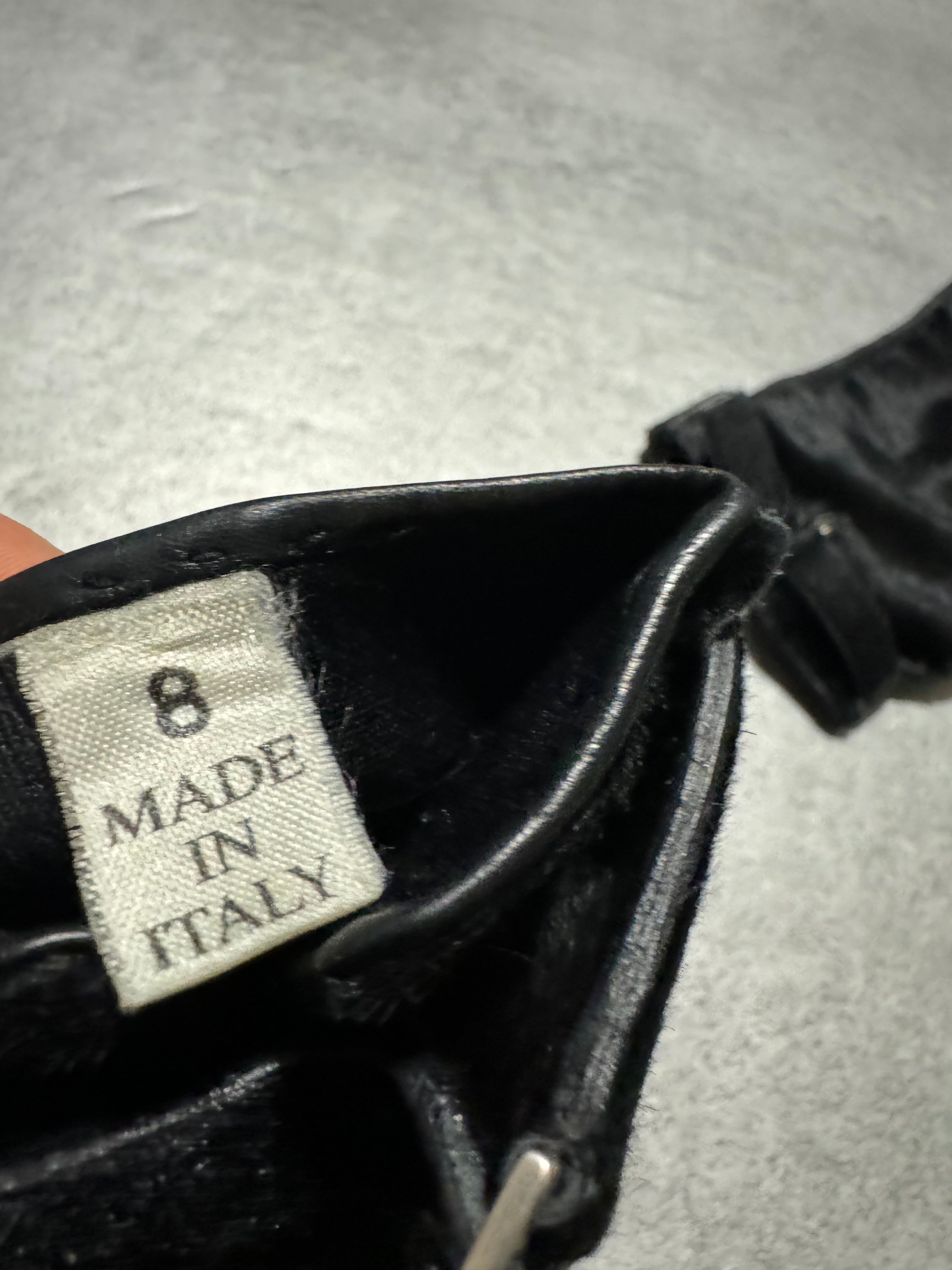 2000s Prada Black Pony Hair Leather Gloves (OS) - 5
