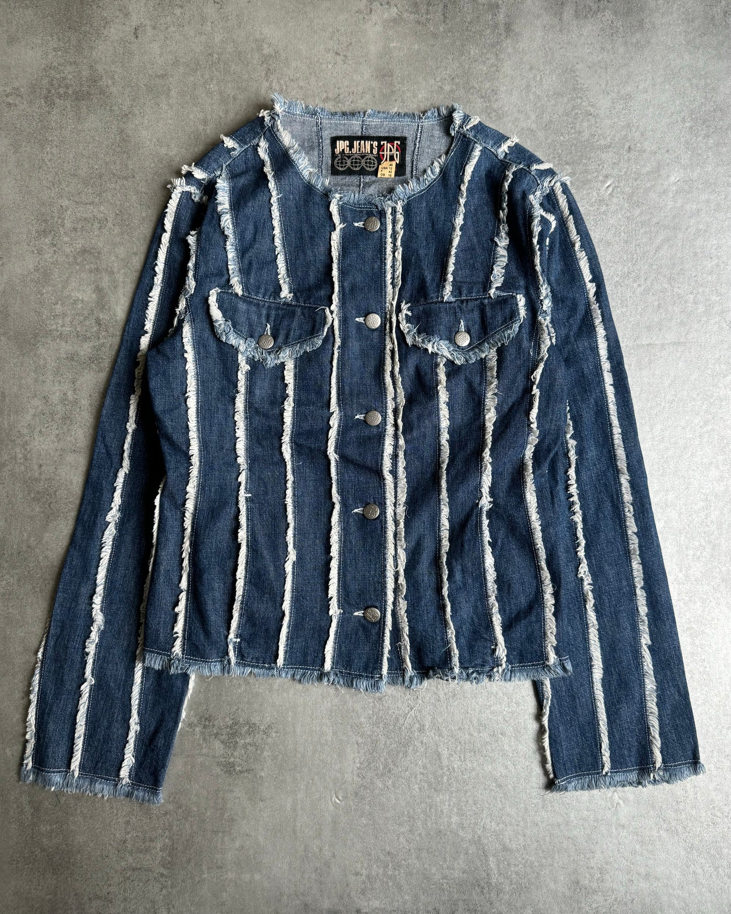 SS2003 Jean Paul Gaultier Distressed Rebel Denim Jacket (S) - 2