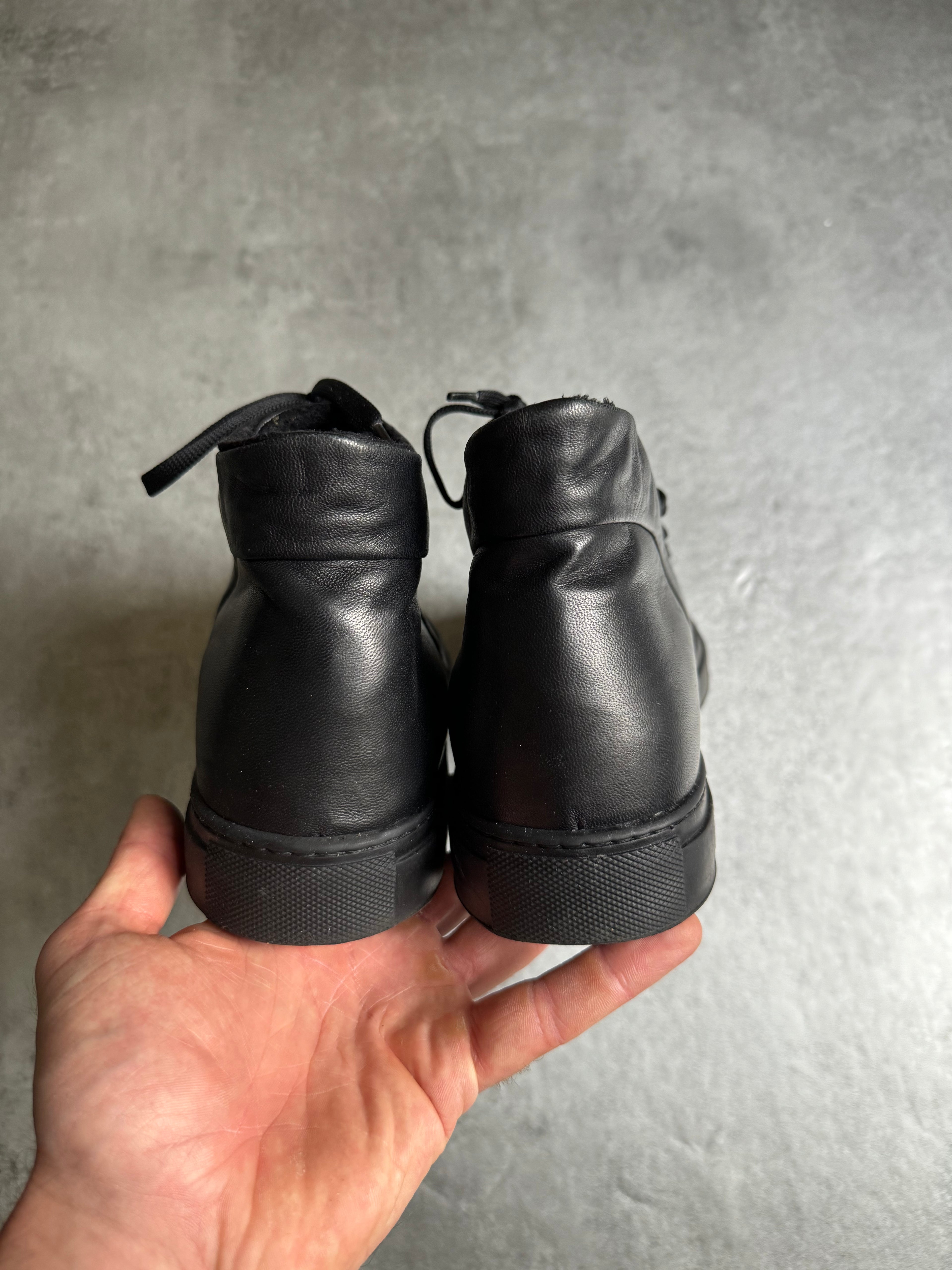 Dirk Bikkembergs Tracy Zipped Black Leather Shoes (41) - 4
