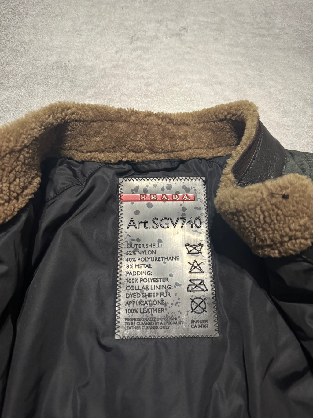 2000s Prada Green Nylon Linea Rossa Biker Jacket (M/L) - 11