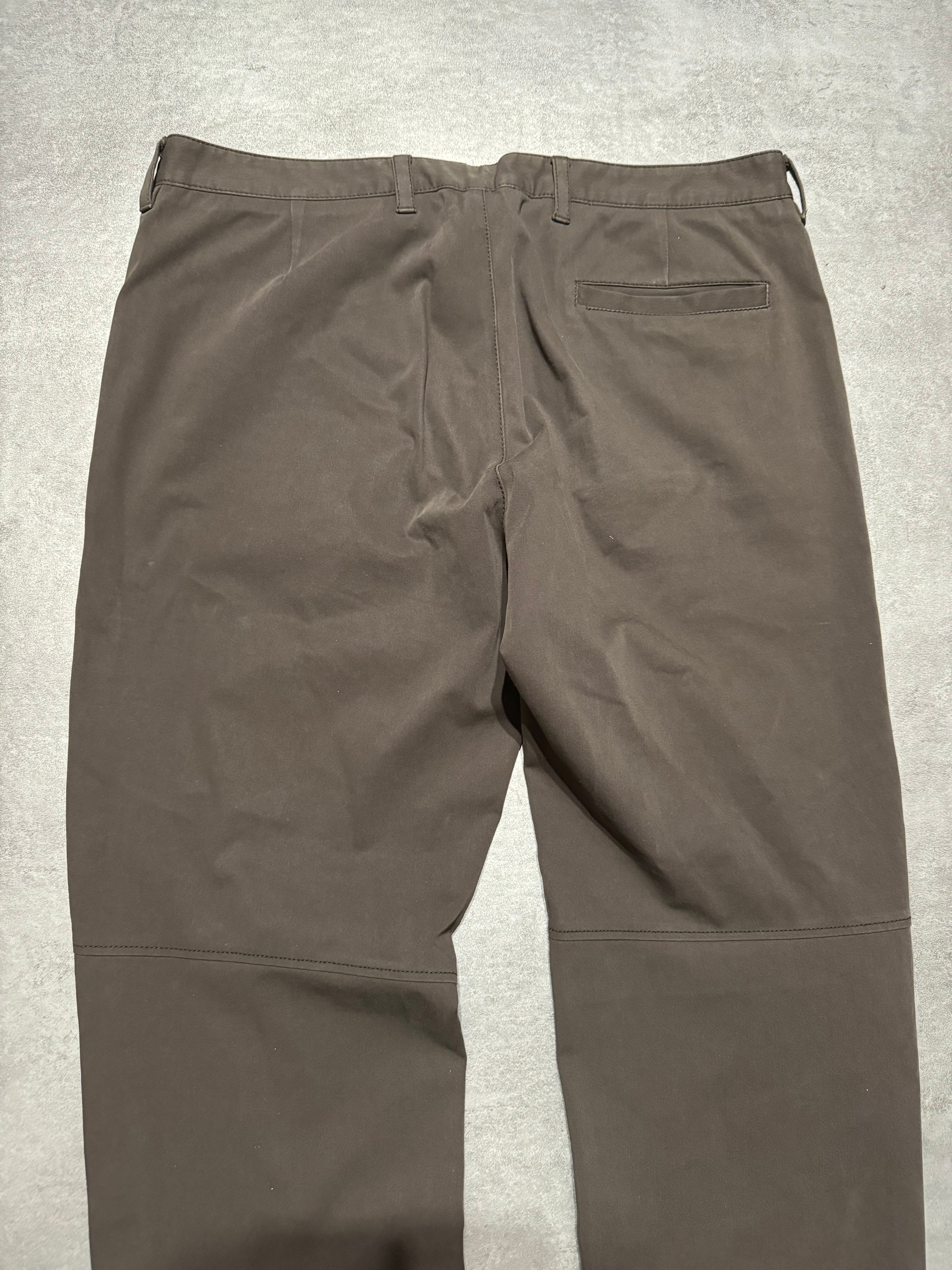 2000s Prada Tactical Linea Rossa Brown Pants (L) - 3