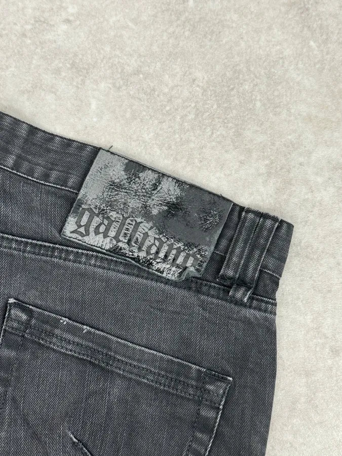 2000s Galliano Propaganda Big Letter Black Jeans MuiKSXP 10
