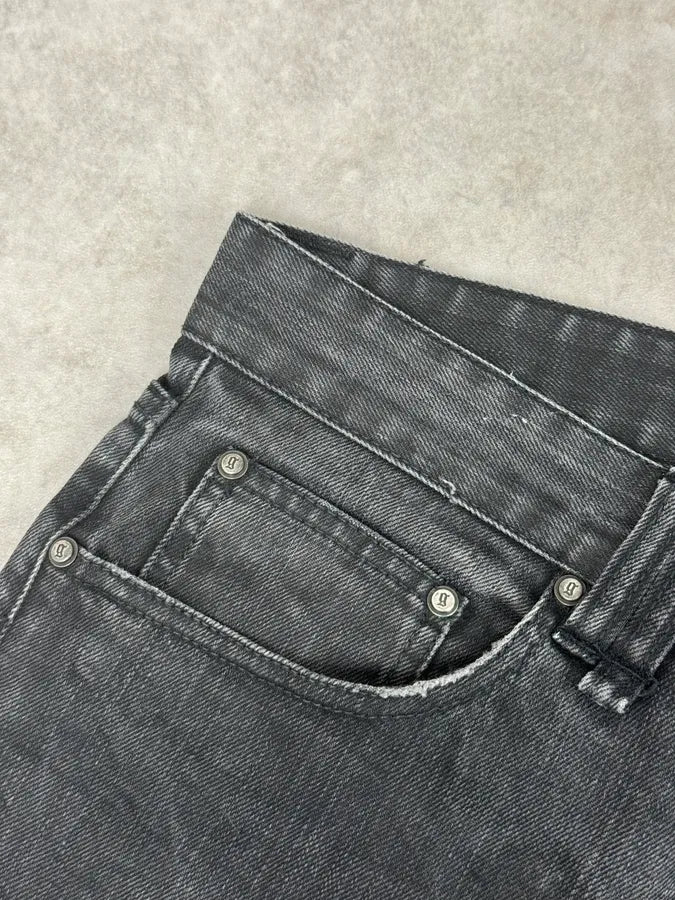 2000s Galliano Propaganda Big Letter Black Jeans MuiKSXP 8