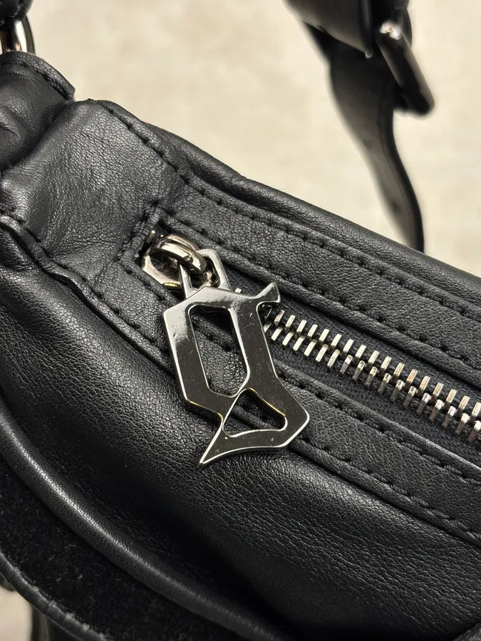 Galliano Black Leather Chains Bag  nzynQBV 10