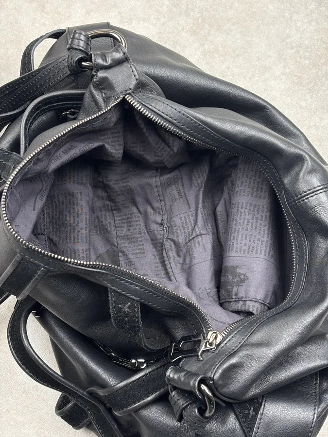 Galliano Black Leather Chains Bag  nzynQBV 15