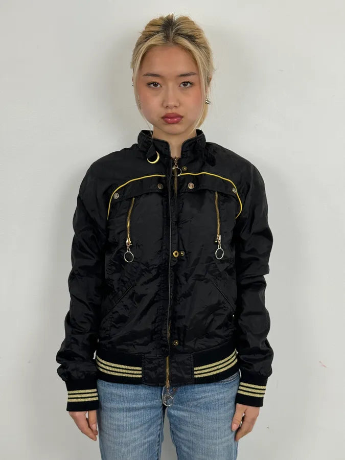 2010s Galliano Light Black Windbreaker Jacket JhxXRWG 1