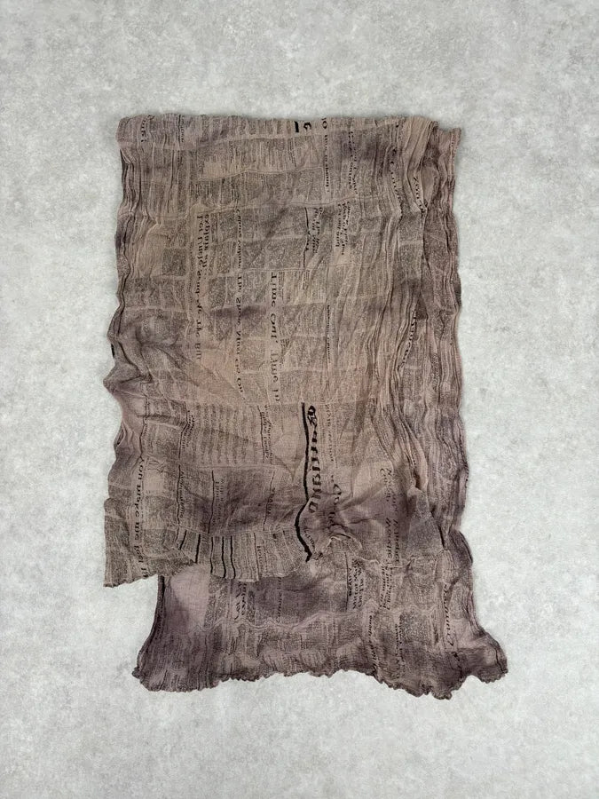 2010s John Galliano Newspapers Magazine Scarf XBuWYBo 0