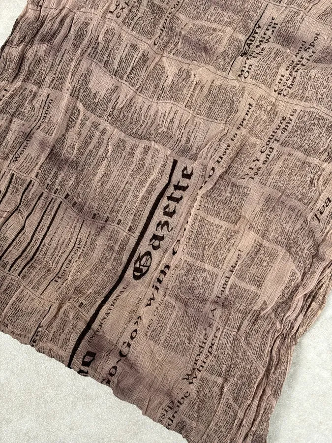 2010s John Galliano Newspapers Magazine Scarf XBuWYBo 4