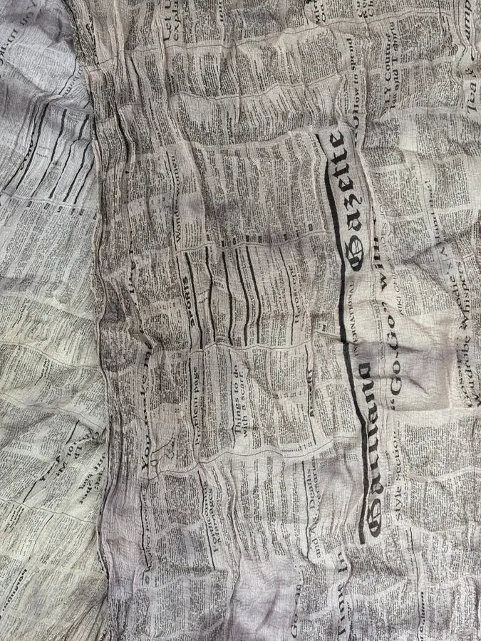 2010s John Galliano Newspapers Magazine Scarf XBuWYBo 3