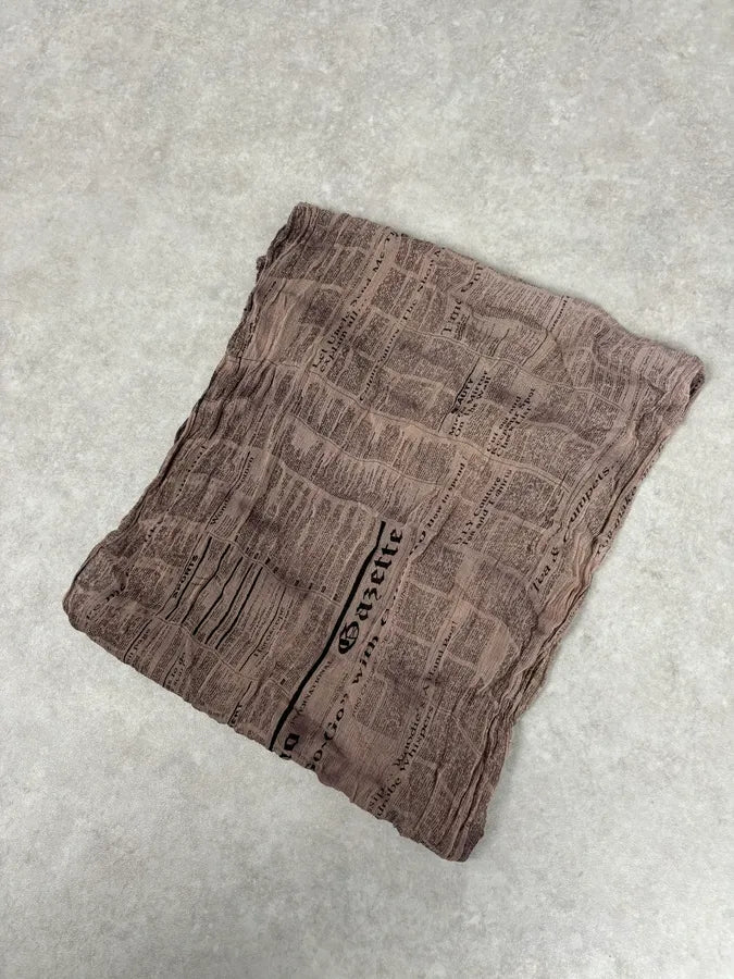2010s John Galliano Newspapers Magazine Scarf XBuWYBo 6