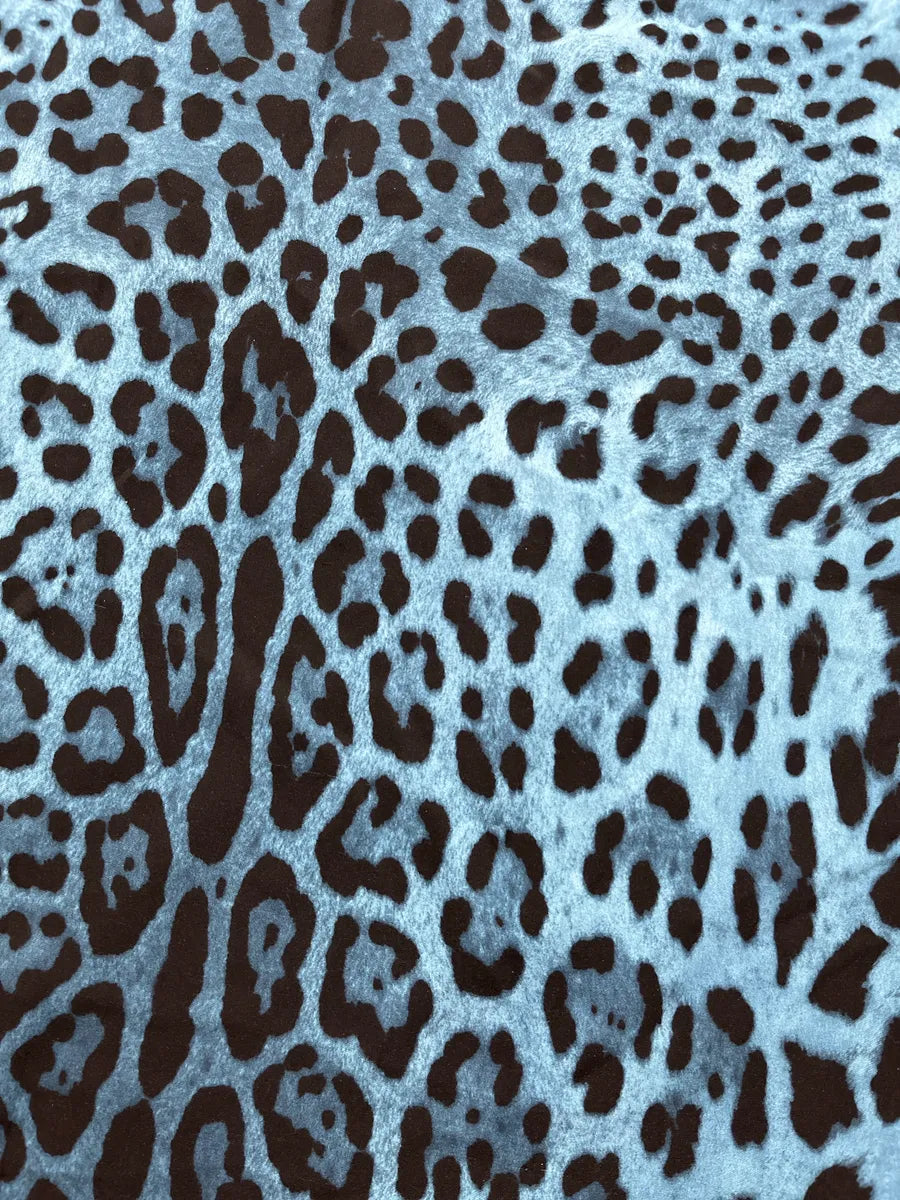 Dolce & Gabbana Blue Leopard Contrast Back Top gclmQBwA 8