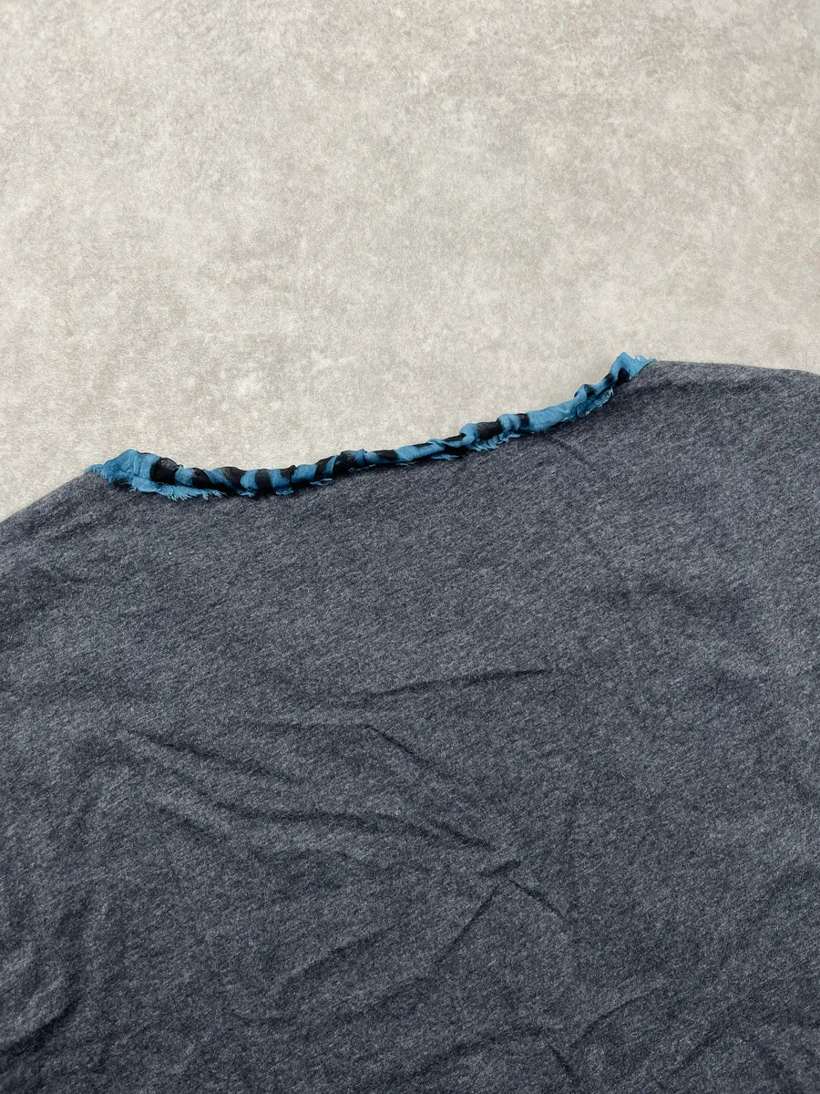 Dolce & Gabbana Blue Leopard Contrast Back Top gclmQBwA 5