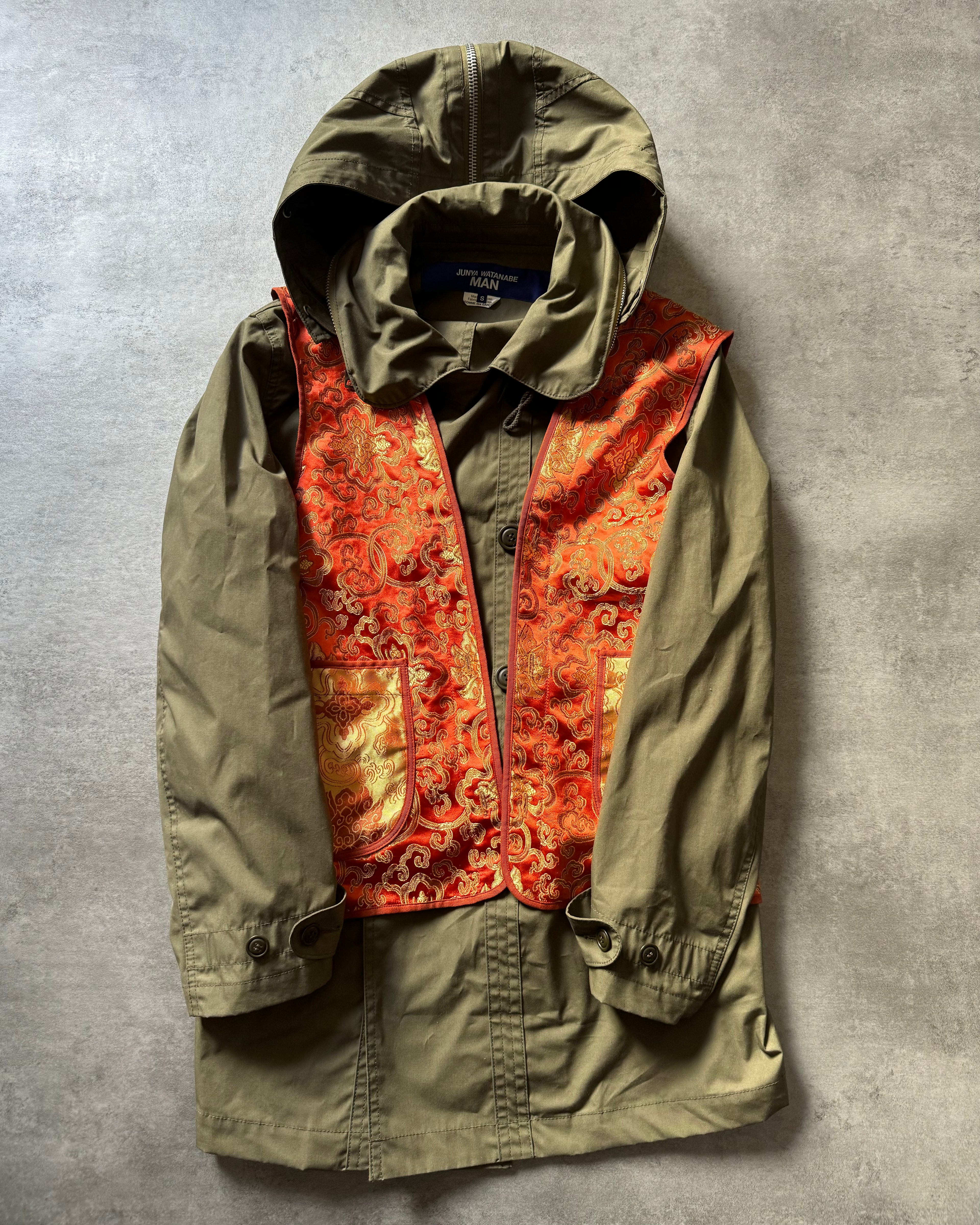 SS2022 Junya Watanabe Green Tactical 2 in 1 Japan Vest (S) - 2
