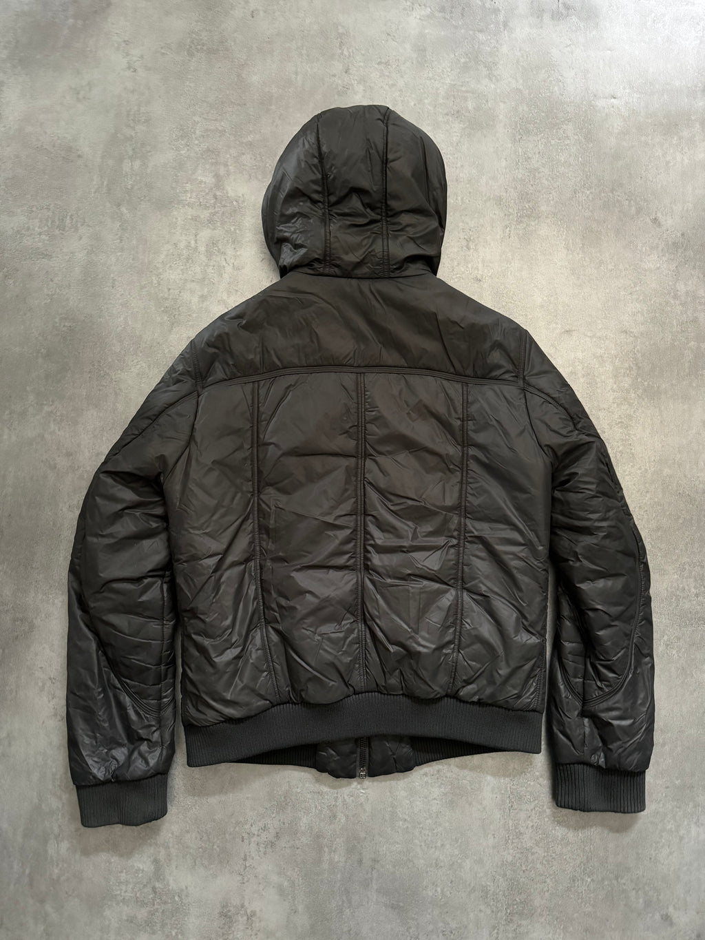 2000s Dolce & Gabbana Multi Zips Avant Garde Grey Astro Bomber Jacket (L) - 2