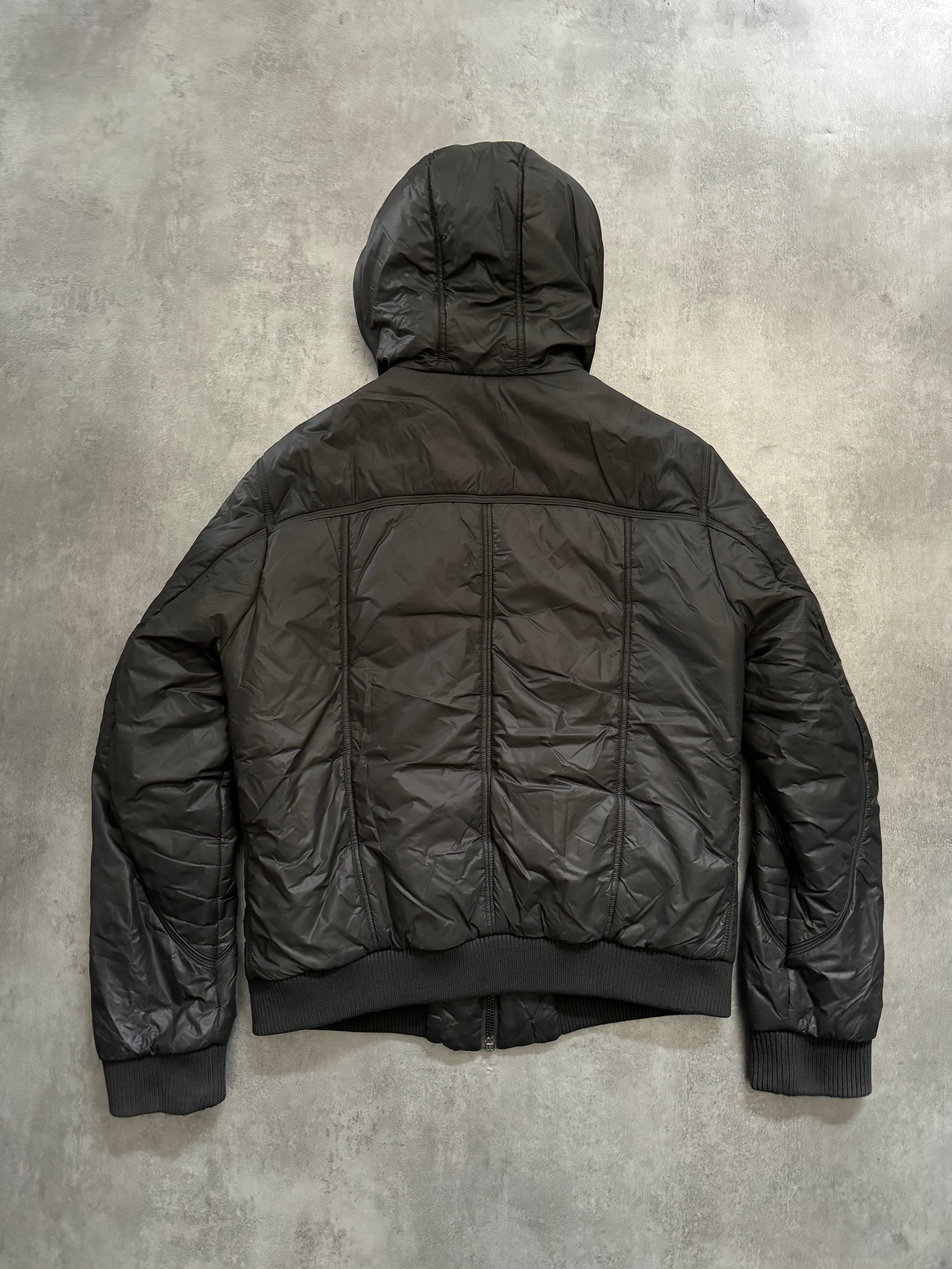 2000s Dolce & Gabbana Multi Zips Avant Garde Grey Astro Bomber Jacket (L) - 2