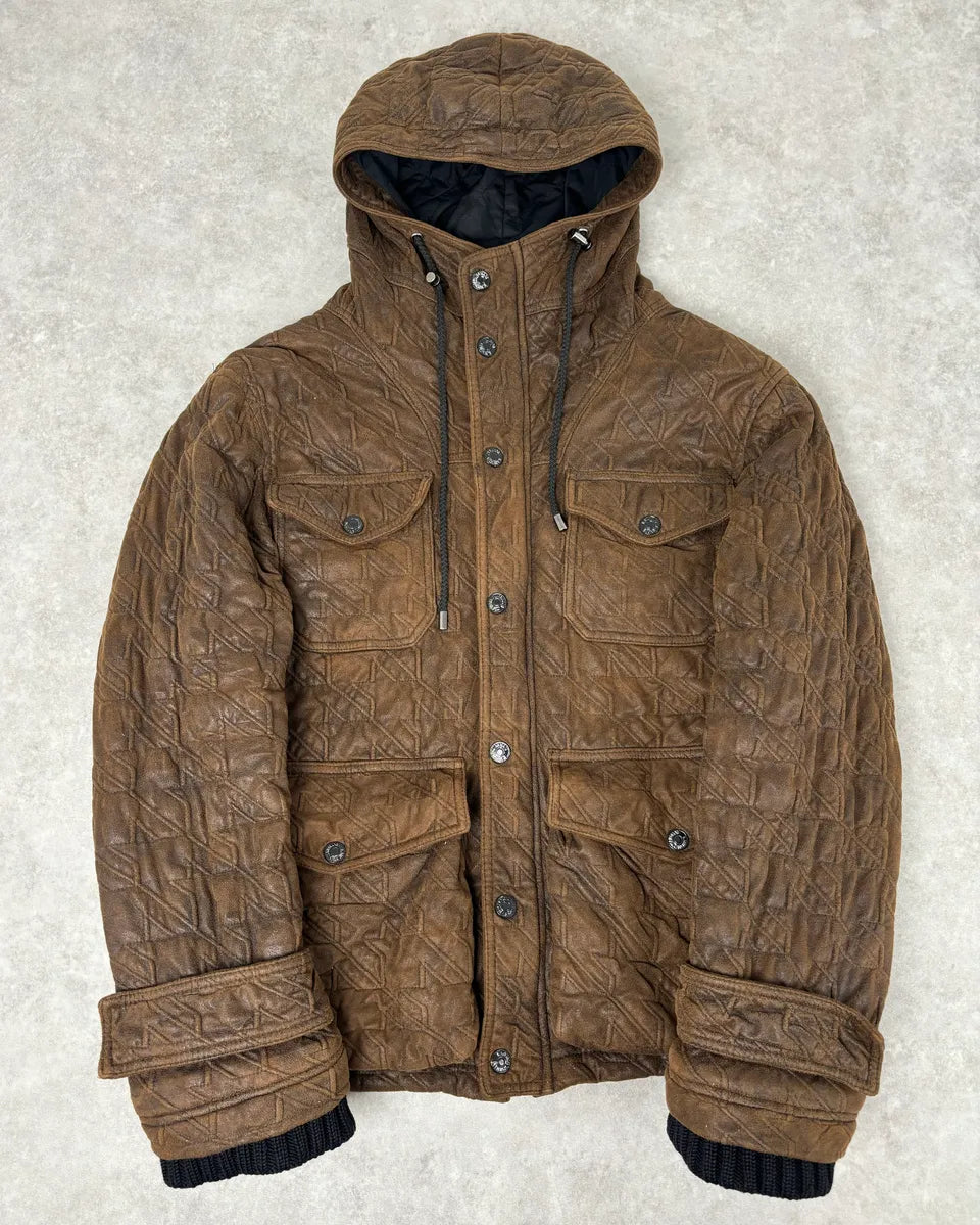 AW2009 Emporio Armani Utility Cargo Brown Military Jacket lFpZKmU 0