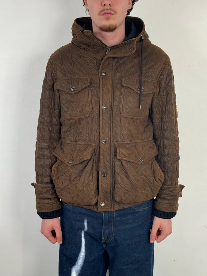 AW2009 Emporio Armani Utility Cargo Brown Military Jacket lFpZKmU 2