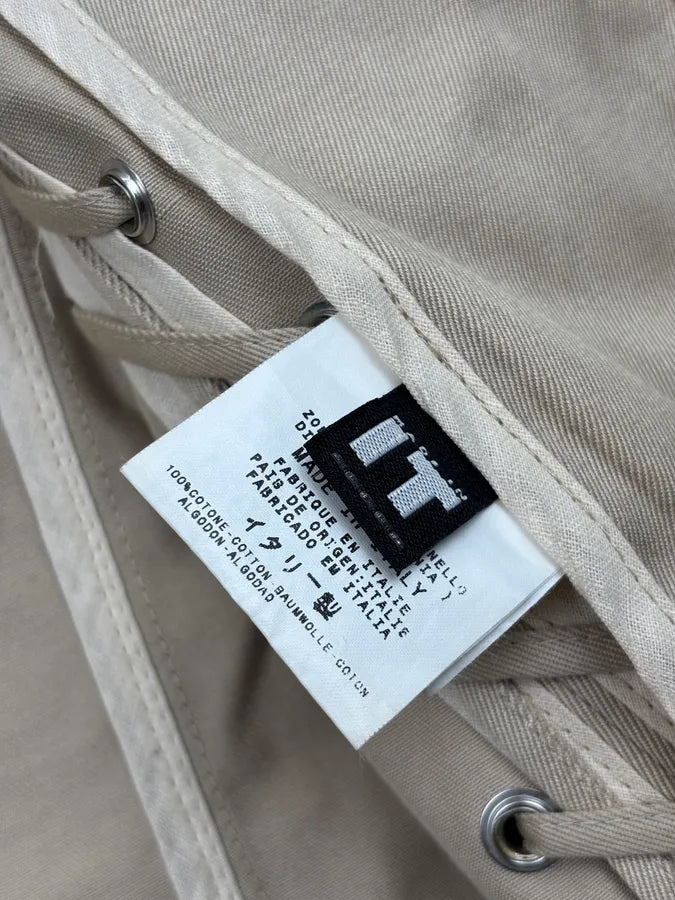 2000s Gianfranco Ferré Beige Lace-Up Light Jacket cLQaRuk 11