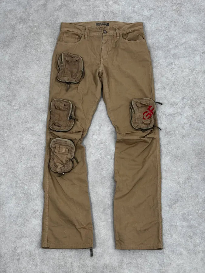 Gianfranco Ferré Beige Multi-Pockets Cargo Pants OxnSSIM 0