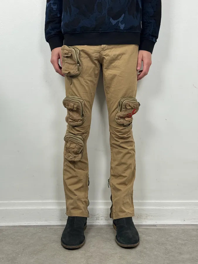 Gianfranco Ferré Beige Multi-Pockets Cargo Pants OxnSSIM 1