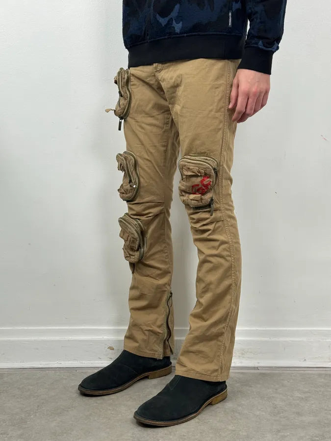 Gianfranco Ferré Beige Multi-Pockets Cargo Pants OxnSSIM 2