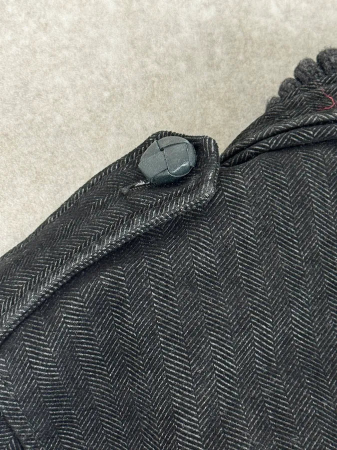 AW2006 Gianfranco Ferré Grey Officer Buttoned Bomber Jacket cFwKKXE 12