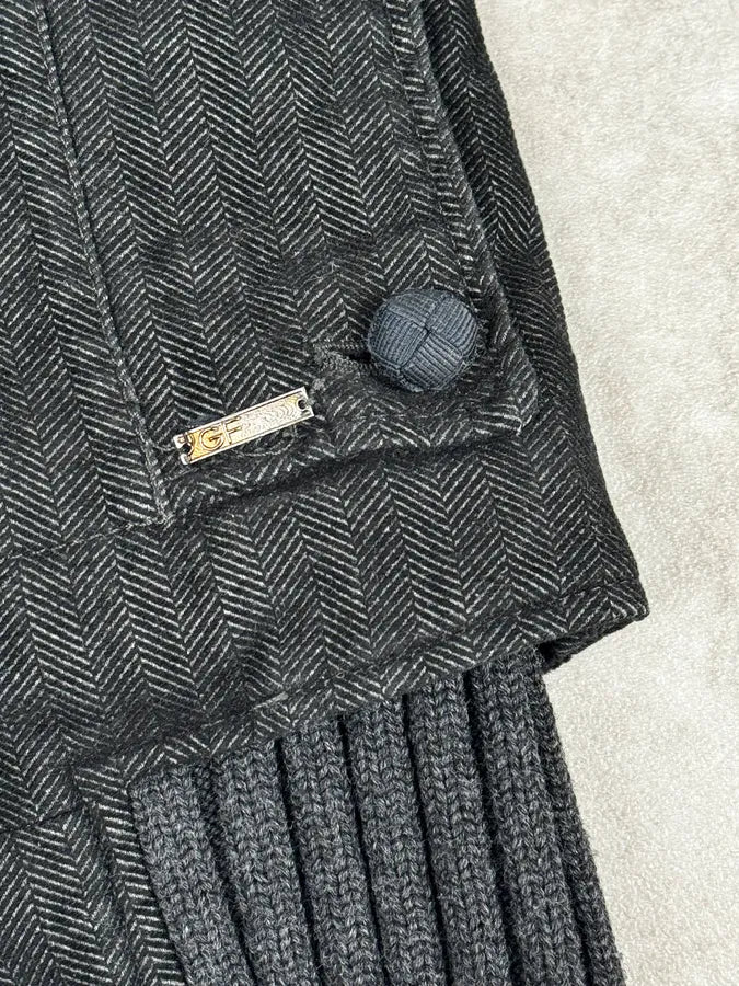 AW2006 Gianfranco Ferré Grey Officer Buttoned Bomber Jacket cFwKKXE 11