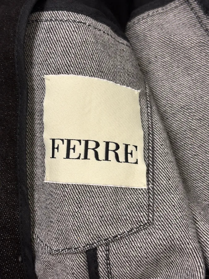 2000s Gianfranco Ferré Black Denim Velvet Hybrid Jacket  joCETFm 11