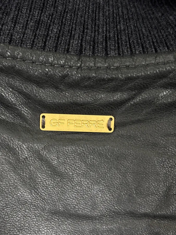 2000s Gianfranco Ferré Black Moto Leather Jacket xWhfXdV 9