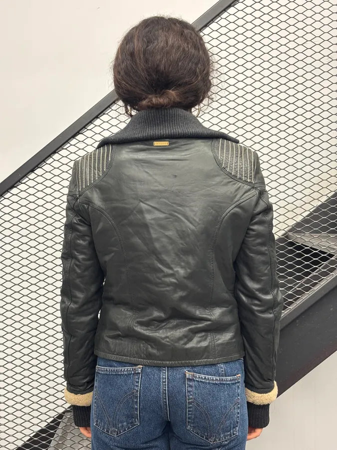 2000s Gianfranco Ferré Black Moto Leather Jacket xWhfXdV 1