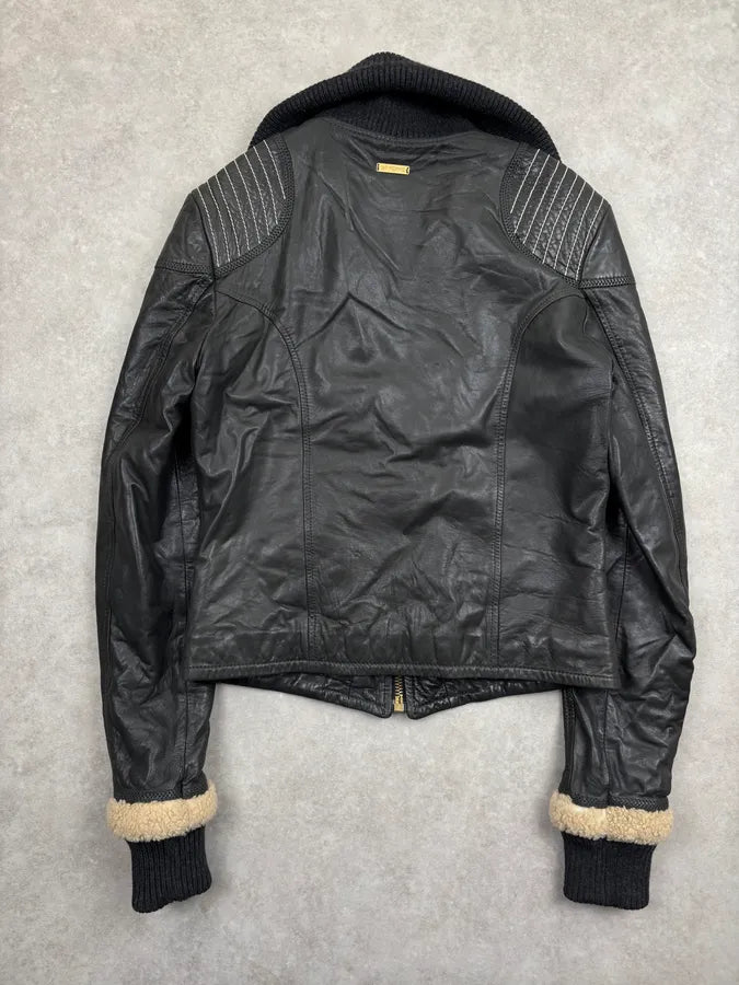 2000s Gianfranco Ferré Black Moto Leather Jacket xWhfXdV 4