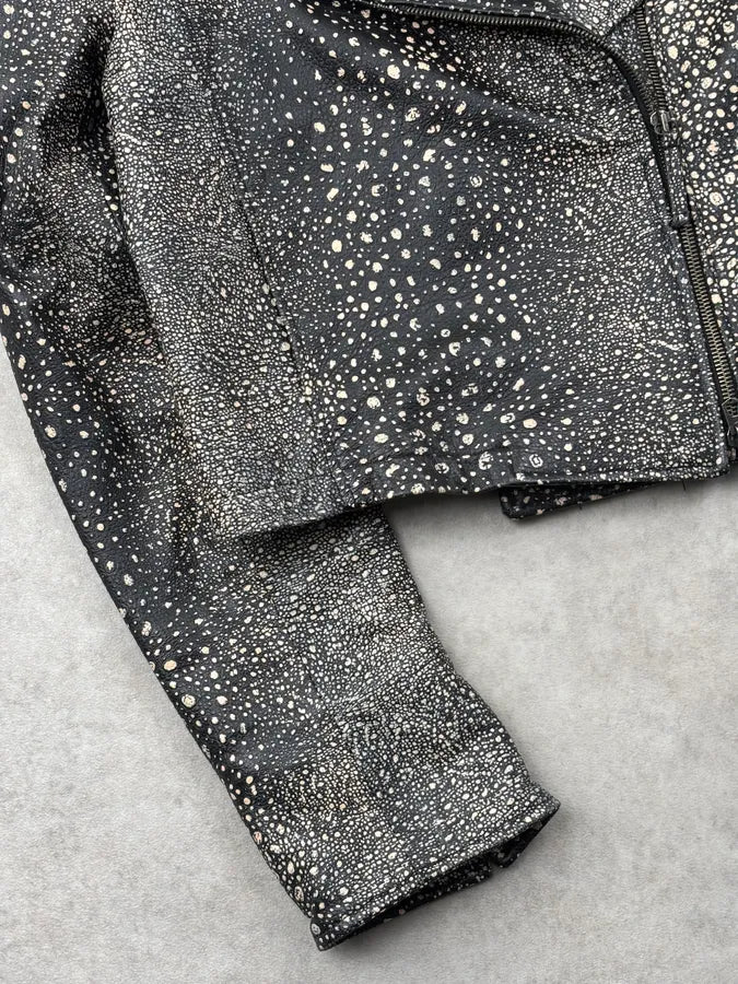 Gianfranco Ferré Black Leather Studded Blazer and Skirt Set byjGdAV 10