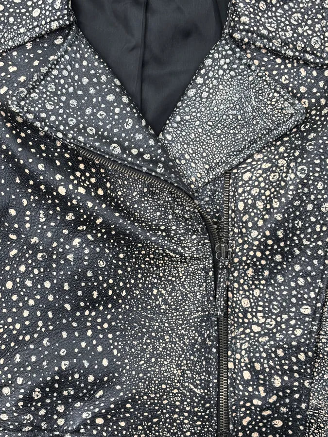Gianfranco Ferré Black Leather Studded Blazer and Skirt Set byjGdAV 9