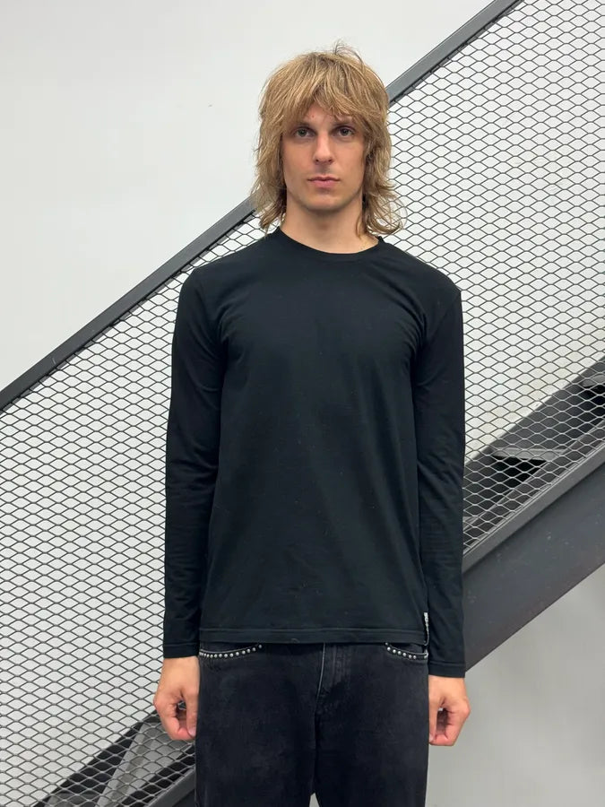 Gianfranco Ferré Black Minimalist Longsleeve NEDhXMb 1