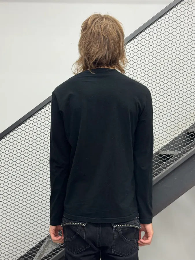 Gianfranco Ferré Black Minimalist Longsleeve NEDhXMb 2