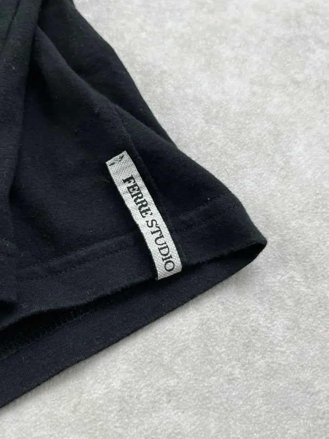 Gianfranco Ferré Black Minimalist Longsleeve NEDhXMb 7