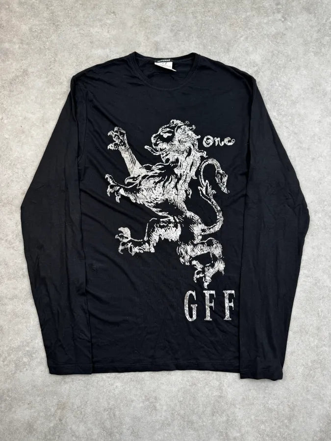 Gianfranco Ferré Black Monarchic Lion Longsleeve aOcPrxS 0