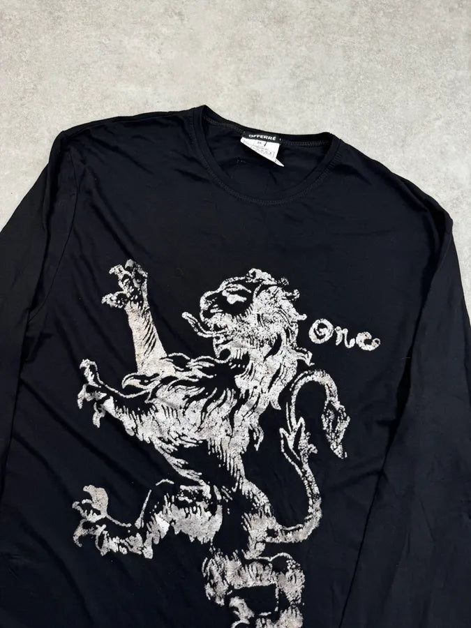 Gianfranco Ferré Black Monarchic Lion Longsleeve aOcPrxS 4