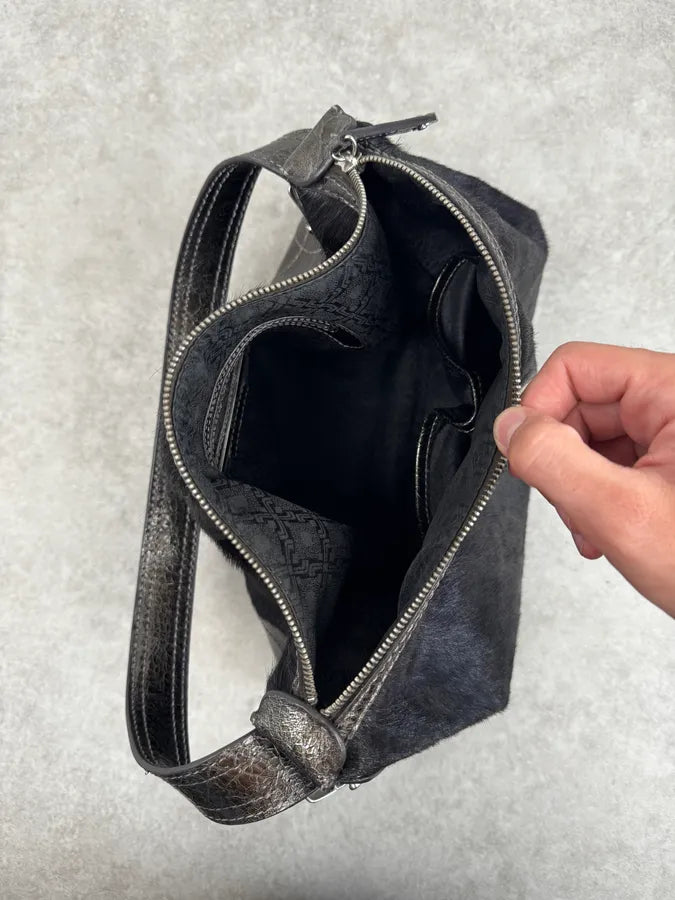 Gianfranco Ferré Black Pony Hair Shoulder Bag rzLABBr 11