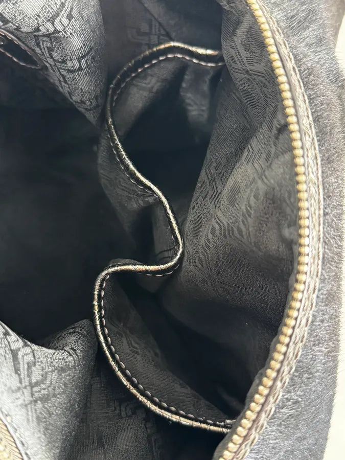 Gianfranco Ferré Black Pony Hair Shoulder Bag rzLABBr 13