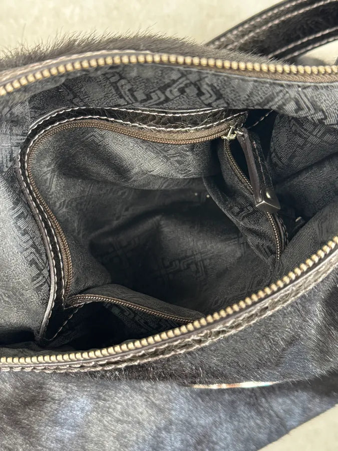 Gianfranco Ferré Black Pony Hair Shoulder Bag rzLABBr 14