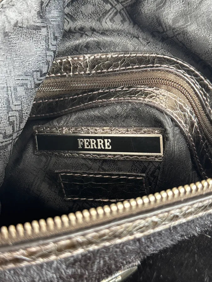 Gianfranco Ferré Black Pony Hair Shoulder Bag rzLABBr 12
