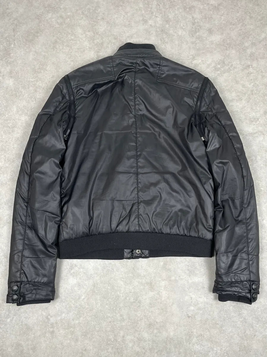 Gianfranco Ferré Black Signature Nylon Jacket with Detachable Sleeves qjHdHXf 5