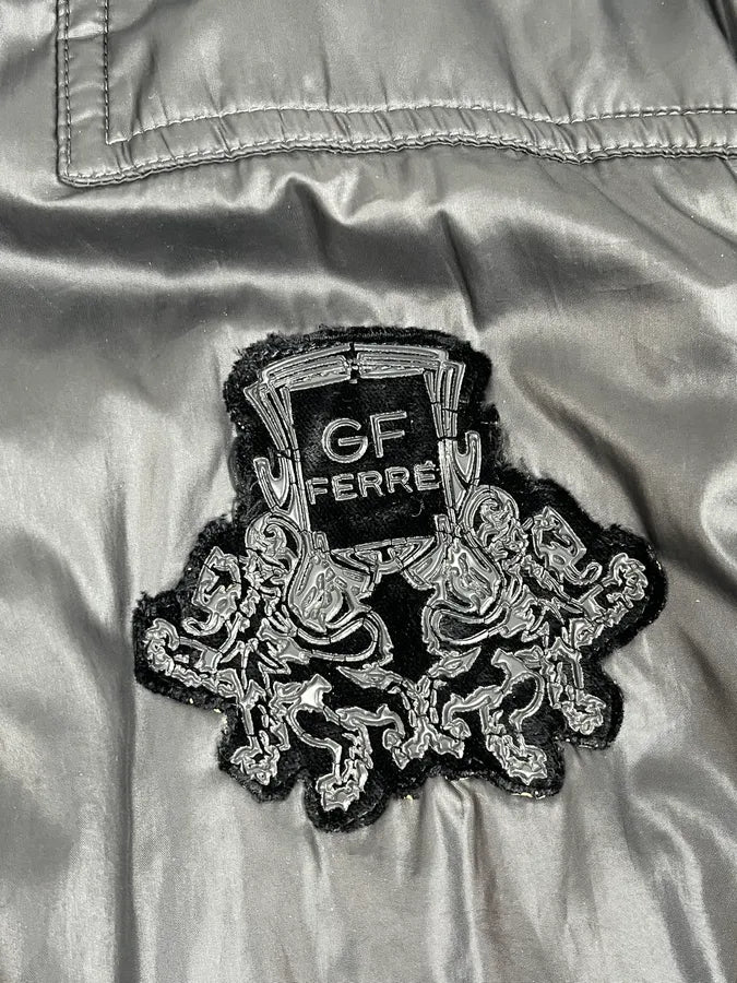 Gianfranco Ferré Black Signature Nylon Jacket with Detachable Sleeves qjHdHXf 9