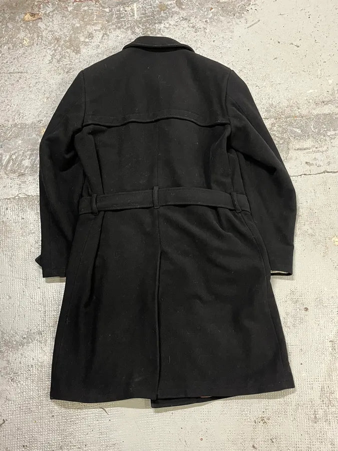 2000s Gianfranco Ferré Black Wool Double-Breasted Coat BonNqcl 6