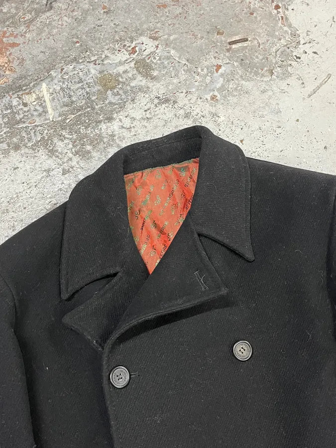 2000s Gianfranco Ferré Black Wool Double-Breasted Coat BonNqcl 3