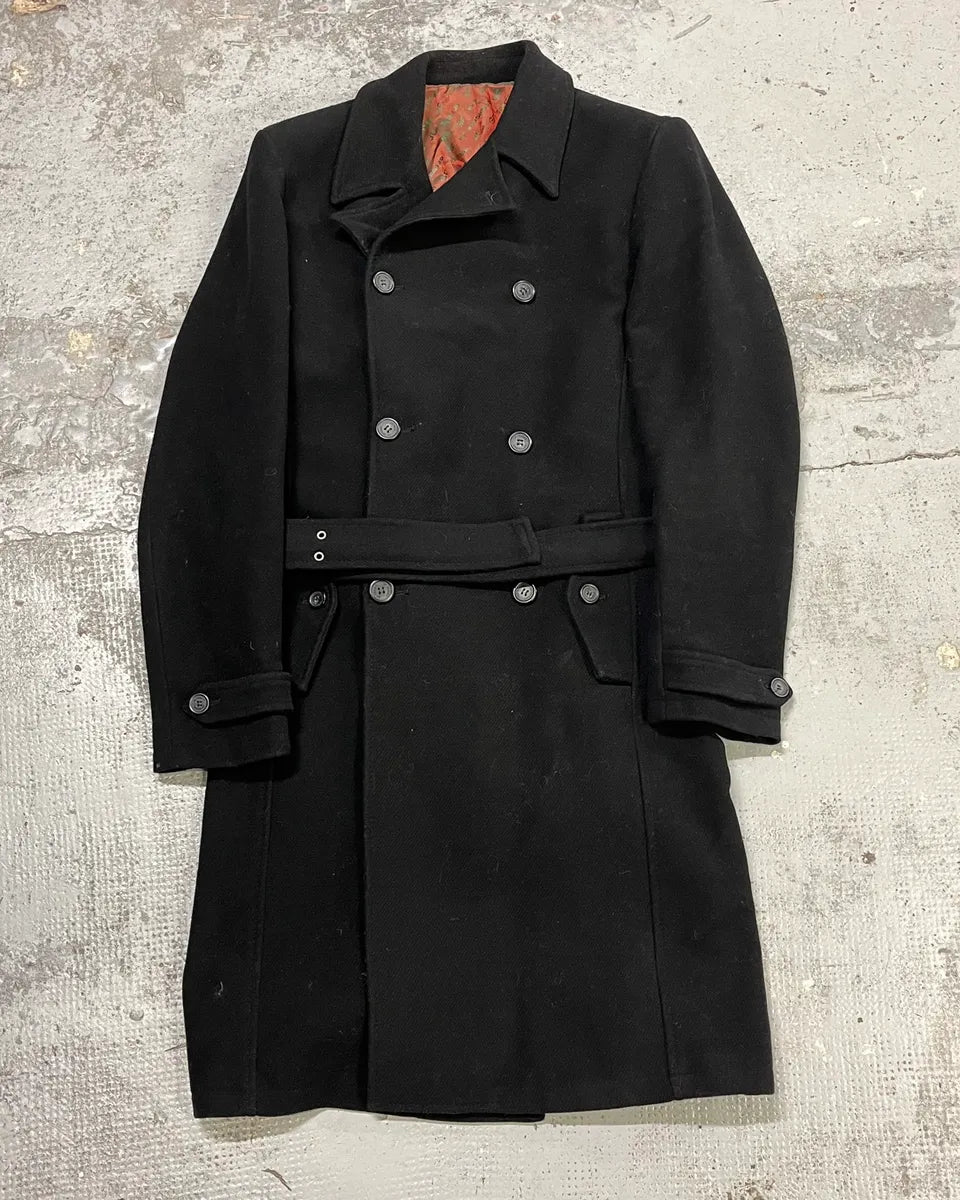 2000s Gianfranco Ferré Black Wool Double-Breasted Coat BonNqcl 0