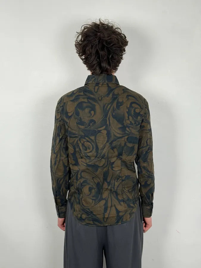 2000s Gianfranco Ferré Brown Floral Print Shirt LGSTPiv 2