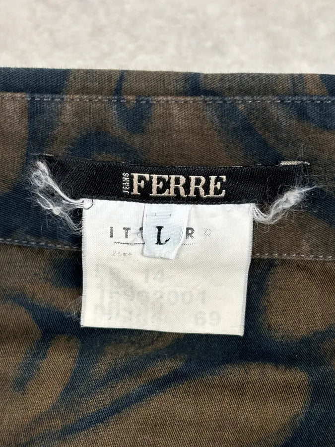 2000s Gianfranco Ferré Brown Floral Print Shirt LGSTPiv 10
